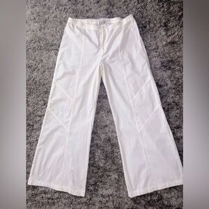 White Wide Leg Pants